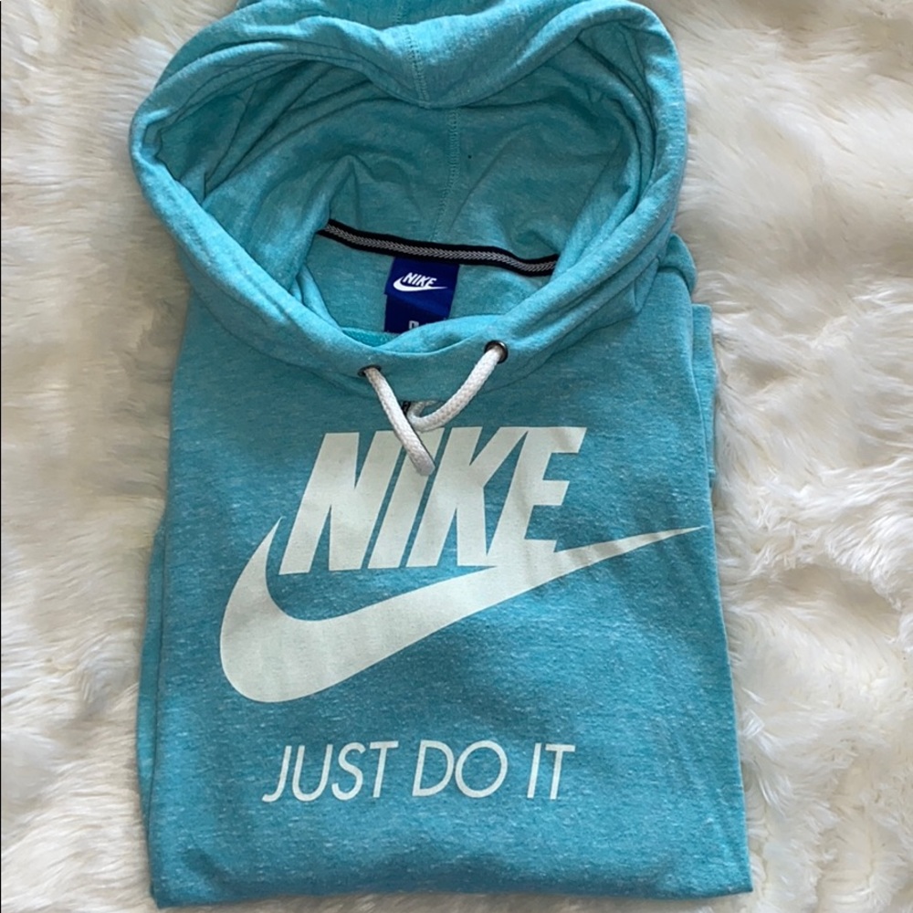Blue Cowlneck Nike Sweater